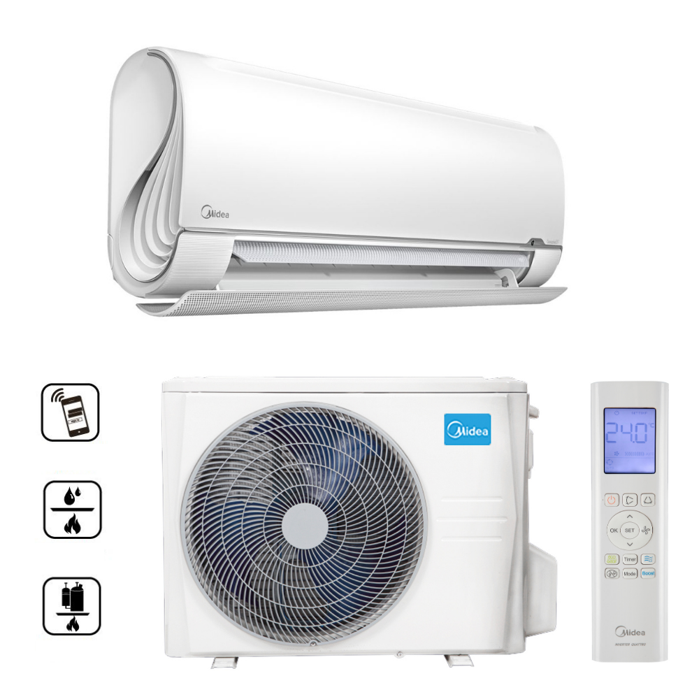 Midea Breezeless+ nástenný split 3,5 kW SET